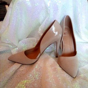D heart shoes, nude 61\2